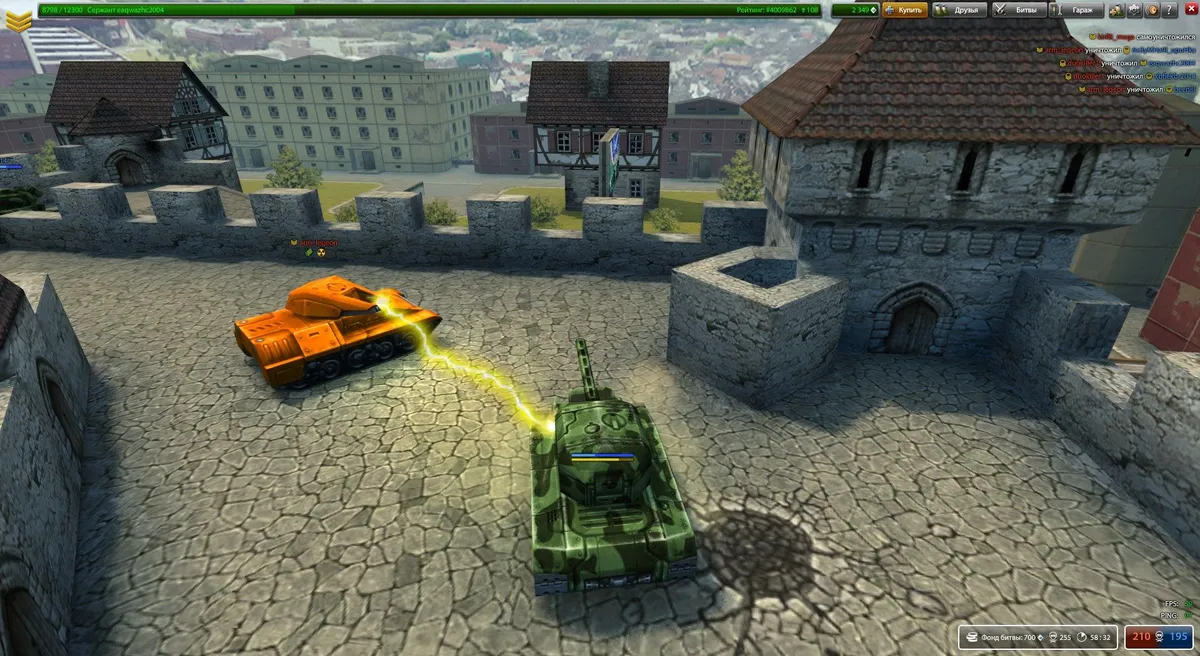Скриншот 1 из игры Танки онлайн