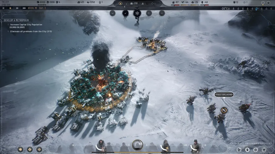 Скриншот игры Frostpunk 2