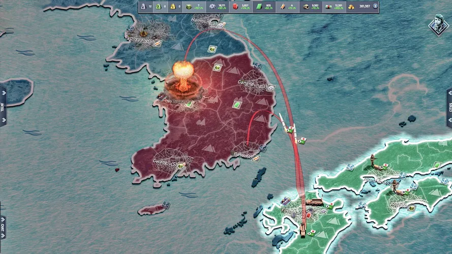 Скриншот игры Conflict of Nations: World War 3