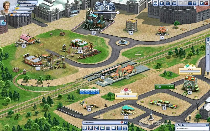 Скриншот игры Rail Nation