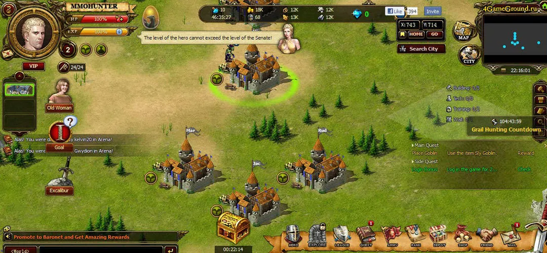 Скриншот игры Castlot