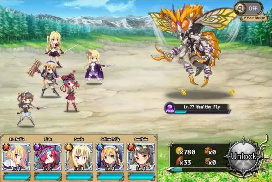 Скриншот игры Flower Knight Girl