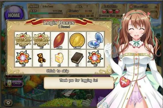 Скриншот игры Flower Knight Girl