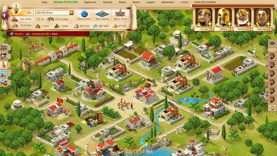 Скриншот игры Ikariam