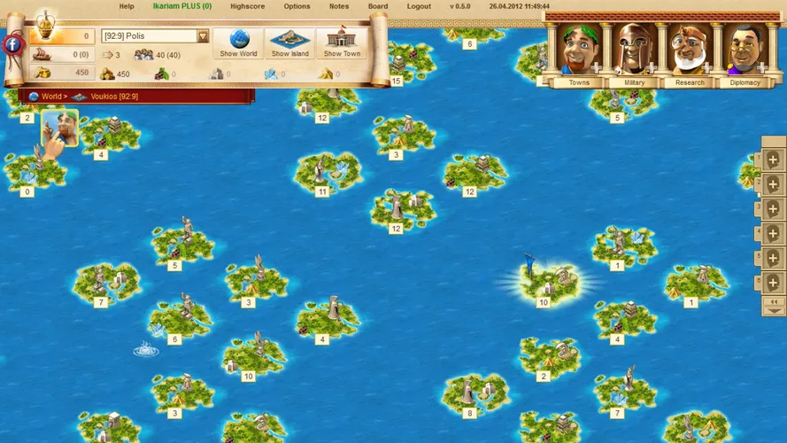 Скриншот игры Ikariam