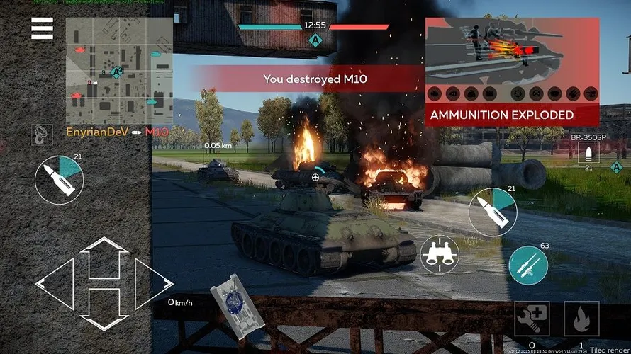 Скриншот игры War Thunder Mobile