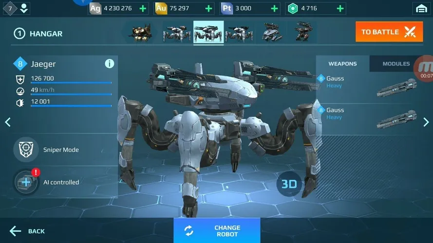 Скриншот игры War Robots