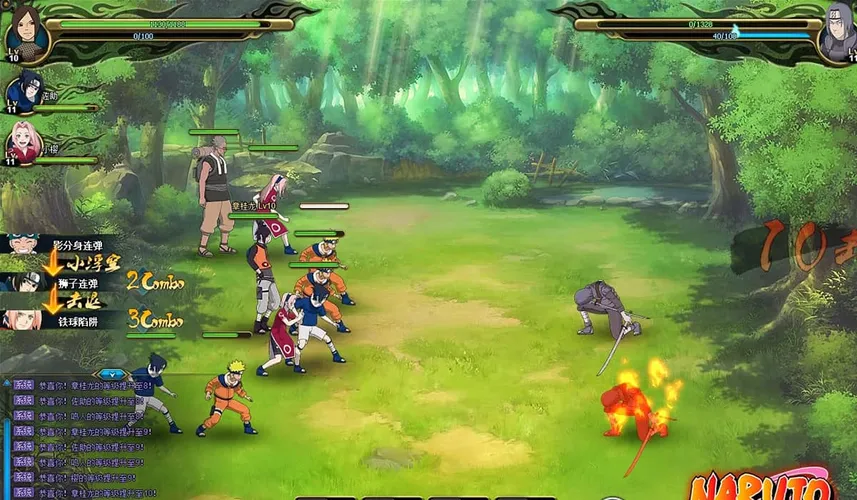 Скриншот игры Naruto Online