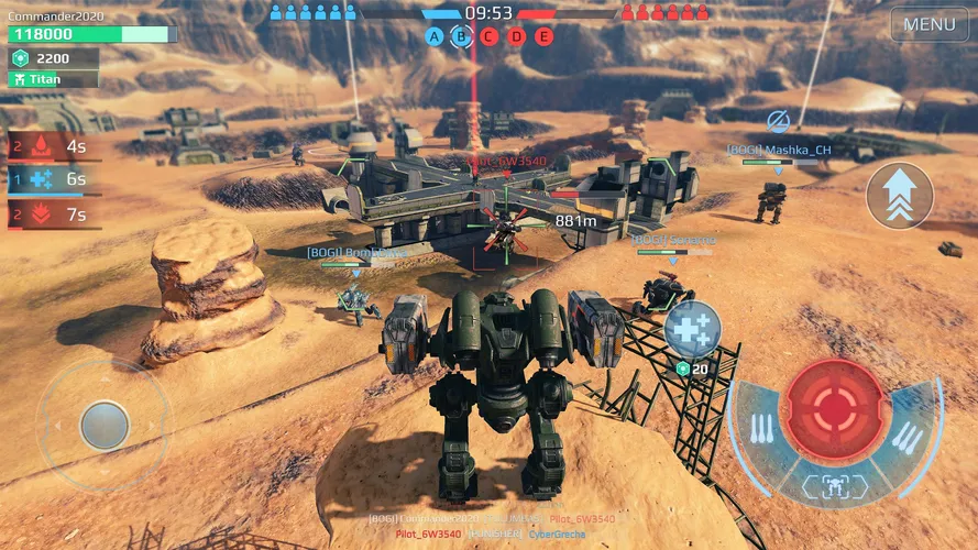 Скриншот игры War Robots