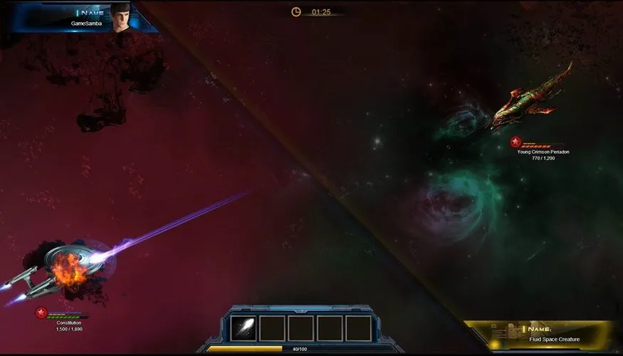 Скриншот игры Стартрек: Чужая земля