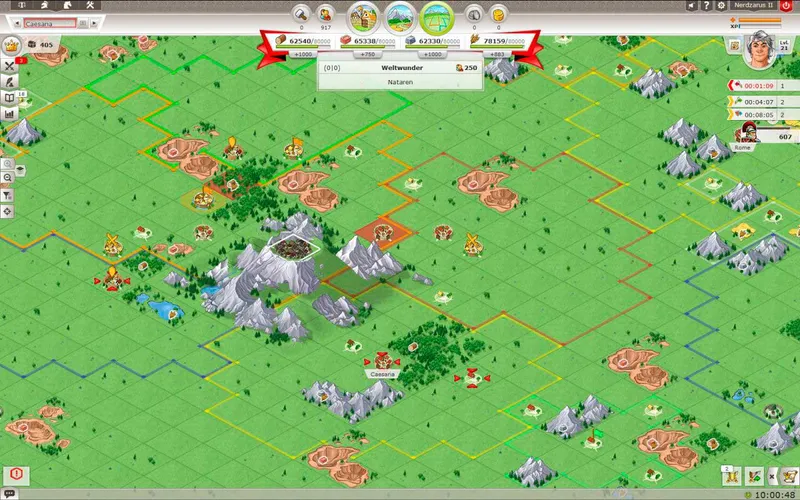 Скриншот игры Travian