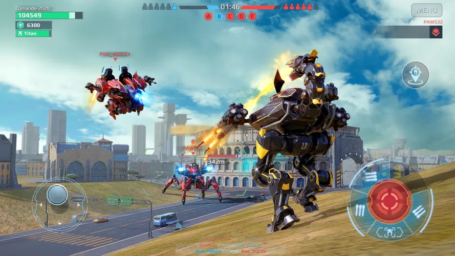 Скриншот игры War Robots